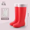 Botas de Chuva Femininas Antiderrapantes para Primavera e Verão, Botas Altas para Temporada Chuvosa, Botas de Trabalho Britânicas, Sapatos de Borracha da Moda, Sapatos Aquáticos Femininos 37, Botas de Água para Maré Alta
