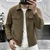 Jaqueta Casual Masculina Nova Outono 2026, Estilo Coreano Moda Tendência Slim Fit Jaqueta de Trabalho para Homens