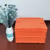 Caja de Almacenamiento para Exteriores Multifuncional Plegable para Camping Baúl de Almacenamiento Estilo Industrial Retro Baúl para Picnic Camping