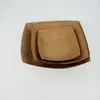 Caja de Papel para Llevar de Hamburguesa y Papas Fritas Caja Barco Desechable de Papel Kraft Caja Abierta Rectangular de Papel Kraft para Almuerzo/Snack Grado Alimenticio