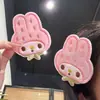 Adesivos Mágicos de Morango Suave e Doce My Melody para Meninas e Estudantes, Adesivos Fofos de Desenho Animado para Franja Lateral Sem Costura para Barracas de Rua