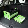 Caixa de Armazenamento para Porta-Malas de Carro em Tecido Oxford com Alça Caixa de Armazenamento para Exterior Caixa de Armazenamento Dobrável Multifuncional para Carro