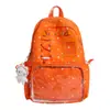 Mochila Escolar Fofa Estilo INS Japonês para Alunas Mochila Versátil Fofa para Meninas Bolsa de Ombro Duplo com Laço e Bolinhas