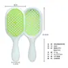 Nuevo peine hueco Amazon de panal para cabello húmedo y seco, peine de malla para peinar, peine de masaje para cabello liso del hogar