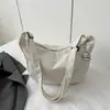 Bolso de Pana Estilo Perezoso Japonés Moderno Artístico de Hombro Cruzado Chic Estudiante Casual Versión Coreana Bolso Sencillo tipo Bollo para Mujer