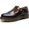 Verão Couro Genuíno Casual Mary Jane Top Baixo Sapatos Respiráveis T-Strap Britânico Transfronteiriço Tamanho Grande Sapatos Femininos para Estudantes