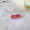Pasador de Acetato a Cuadros de Color Puro Personalizado de Fábrica Pasador para Cabello Roto Flequillo Pasador de Cabello Pinza Lateral Pinza de Pato Accesorios para el Cabello Tocado para Mujeres