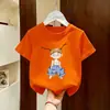 Camiseta de Verano de Algodón Puro Holgada para Niñas, Camiseta de Manga Corta de Marca Moderna de Verano, Nueva Camiseta Casual de Media Manga 2026