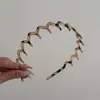 Faixa de Cabelo Fofa Ondulada com Dentes, Antiderrapante, Textura Alta, Fosca, para Mulheres, Especificamente para Lavar o Rosto, Faixa de Cabelo para Prender o Cabelo