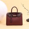 Bolso Vintage de Otoño e Invierno Nuevo para Mujer Bolso Platino Patrón de Palma de Alta Gama Patrón Cocodrilo Bolso de Moda de Mano al Hombro Cruzado