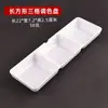 Paleta de Colores de Tres Compartimentos con Portalápices, Paleta Multifuncional de Imitación Porcelana Anti-Caída para Pintura al Óleo, Herramientas de Pintura para Estudiantes de Arte al por Mayor