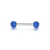 E-commerce Transfronterizo Más Vendidos Anillos Rojos de Cereza para Pezón, Barras de Acero Inoxidable para Pezón, Bolas de Diamante Perla, Anillos Rojos para Lengua, Anillos para Pezón