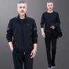 Traje deportivo de marca para hombre, ropa de primavera y otoño para papá, ropa deportiva informal para hombres de mediana edad y mayores, conjunto de tres piezas