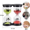 Arena de reloj creativa combinada al por mayor, temporizador de 5/30 minutos, vaso de tiempo, anticaída, regalo para niños, adorno de reloj de arena