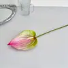 Flor Artificial de Lótus Guanyin Impressa em 3D Antúrio Flor de Casamento Decoração de Casa Arranjo de Flores Adereços de Fotografia