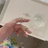 Anel de flor de margarida oca de prata, fresco e minimalista, anel de dedo indicador de estilo novo e descolado, anel de design simples vintage