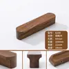 Puxador de Nogueira Gabinete de Gaveta de Madeira Maciça Porta de Armário de Madeira Puxador de Guarda-Roupa de Toras Gabinete de Madeira Estilo Japonês Simples