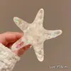 Estrela do Mar Flores de Primavera e Verão Estrela do Mar Presilha de Cabelo Garra Cabelo Parte Traseira Clipe Tubarão de Cabelo Lateral Acessórios de Cabelo para Mulheres