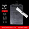 Pe roupas totalmente transparentes pendurar saco impressão Inglês aviso saco de poeira roupa pendurar saco terno cross-border dedicado