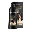 Tinte de pelo negro natural OEM. Tinte para el cabello de extracto de planta. Tinte de cabello casero para cubrir las canas. Fabricante personalizado de marca blanca