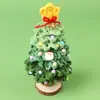 Adornos Navideños de Árbol de Navidad de Lana Terminados Decoraciones Navideñas Tejidas con Ganchillo Adornos para Diseño de Escenas Adornos Pequeños de Escritorio