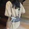 Bolso de Cuadros para Mujer 2025 Nuevo Verano Moda Versátil Bolso Cruzado Estilo Coreano Casual Bolso de Hombro Bajo el Brazo de Cuadros