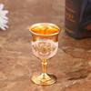 2024 Novo Micro Luxo Taça de Vinho Design Criativo Europeu Metal Doméstico Cálice Moda Retrô Conjunto de Vinho Taça de Bebida