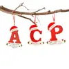 Navidad Transfronteriza Creativa Sombrero de Navidad Decoraciones con Letras en Inglés Bendición de Árbol de Navidad Decoración del Hogar Regalos