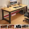 Mesa de escritorio para computadora, escritorio de oficina, escritorio de estudio para estudiante, escritorio de escritura simple y moderno, mesa rectangular para dormitorio
