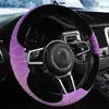 Capa de volante 3D de pelúcia CFZ emendada 10-10 para carro, capa de volante esportiva e quente de inverno, acessórios de interior