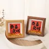 Marcos de Fotos Huecos de Madera Personalizados para Colgar, Forma Cuadrada, 4x5, 6x8, 8x10 pulgadas Marcos de Fotos Hechos a Mano, Marcos Vacíos, Marcos de Caligrafía y Pintura Estilo Chino Nuevo, Venta al por Mayor