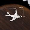 Accesorios para joyería DIY pasador borla colgante tocado pieza de flor golondrina accesorios de doble anillo combinan con todo accesorio de material corona de pelo con hebilla S
