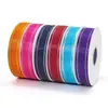 Fabricante Dexin Fita de Malha com Borda Dourada de 2,5 cm para Cabelo Material DIY Bouquet de Roupas Fita de Chiffon