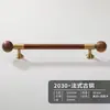 Alça de latão Novo estilo antigo chinês porta de armário guarda-roupa sapateira móveis estilo minimalista francês nogueira alça longa