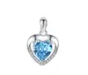 Rueda de la Fortuna Suministro Directo de Fábrica Venta al por Mayor Plata S925 Corazón de Amor Versátil Collar de Gama Alta para Mujeres Suministro Exclusivo Transfronterizo