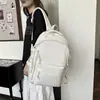Mochila de Gran Capacidad, Moderna y Versátil, Mochila de Viaje Casual, Estilo Universitario, Color Sólido, Sencilla, Bolso Escolar Estudiantil de Gran Capacidad