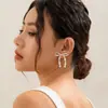Pendientes de borla franceses con lazo de joyería transfronteriza europea y americana, pendientes simples de perla sintética BowEarring pendientes