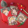 Tarjetas de felicitación de Navidad, plegables para la temporada navideña, románticas, para expresar gratitud y enviar bendiciones, tarjetas con mensaje, regalos, tarjetas en blanco para escribir a mano