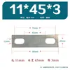 Placa de presión de hebilla en U acero al carbono galvanizado acero inoxidable perno en U deflector clip de retención de doble agujero clip de fijación engrosado pieza de conexión