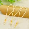 Cuerda de cáñamo fina cabeza de cuerda de tres anillos mango de cuerda bolsa de llaves accesorios de joyería cordón de borla venta al por mayor de fábrica