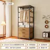 Guarda-Roupa Aberto DIY Closet Planejado Combinação de Guarda-Roupa Cabideiro Prateleira de Chão para Quarto