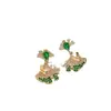 Brincos Design Nicho Retrô Folha de Ginkgo Femininos 2024 Novos Brincos Quentes de Verão Brincos com Pino de Prata 925