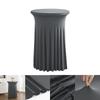 Fundas Elásticas para Mesa Cuidadosamente Seleccionadas para Bodas, Mesas de Cóctel de Hotel, Mesas Redondas Altas Transfronterizas, Faldas de Mesa Elásticas Decorativas Anti-Pilling