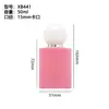 Botellas de Perfume Afelpadas en Stock, Botellas Pequeñas de Vidrio Transparentes, Procesamiento Personalizado, Botellas con Atomizador de 50 ml, Botellas Vacías, Tapones Afelpados para Perfume