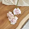 Rosa de 3 cabeças estilo Ins com pétalas viradas, flores artificiais para decorações de casamento, arranjos de rosas, flores falsas para decoração de casa e adereços de fotografia