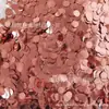 Lantejoulas de casamento 100g, confete colorido 1,5cm, pedaços de papel preenchidos com balão metalizado, confete para festa de casamento
