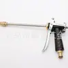 Pistola de agua para lavado de autos de cobre completo para arma larga, interfaz de niple, pistola de agua de alta presión, pistola de agua extendida para lavado de autos, pistola de metal