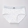 Pantaletas de algodón puro para bebé Clase A, algodón 10A antibacteriano, algodón completo, entrepierna extendida, cintura media, florales, de algodón puro para niñas