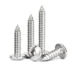 Tornillos Autorroscantes Jinchao de Acero Inoxidable 304 de Cabeza Plana Hexagonal Grande, Tornillos para Madera de Cabeza de Champiñón Grande Redonda M3M4M5M6