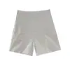Pantalones de maternidad para verano, shorts finos de algodón y lino para usar al aire libre, pantalones casuales de pierna ancha a la moda de corte holgado, ropa de maternidad para verano